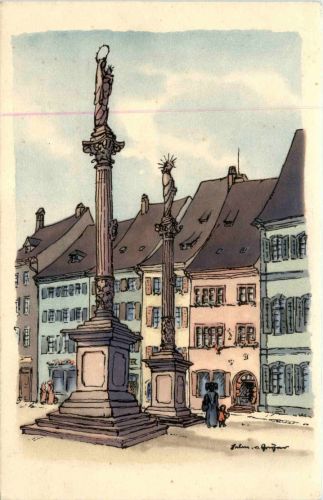 Freiburg - Künstlerkarte