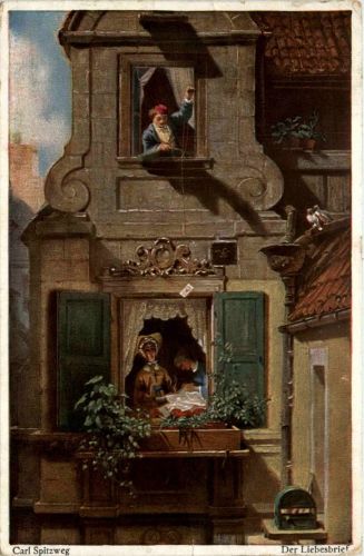 Künstlerkarte C. Spitzweg