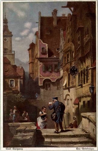 Künstlerkarte C. Spitzweg
