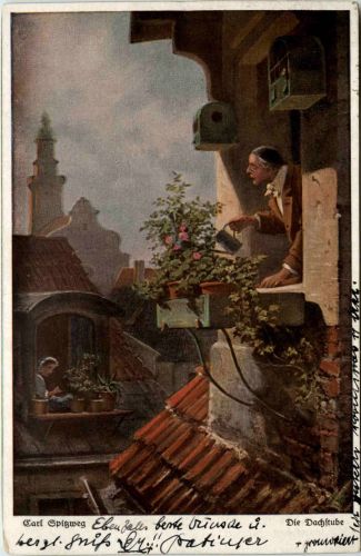 Künstlerkarte C. Spitzweg