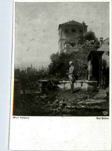 Künstlerkarte C. Spitzweg