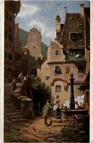Künstlerkarte C. Spitzweg