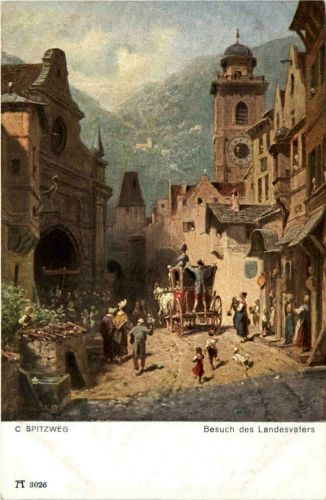 Künstlerkarte C. Spitzweg