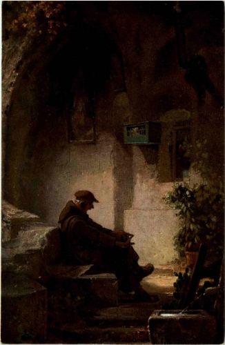 Künstlerkarte C. Spitzweg