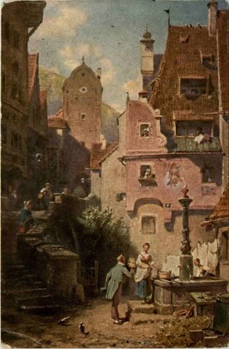 Künstlerkarte C. Spitzweg