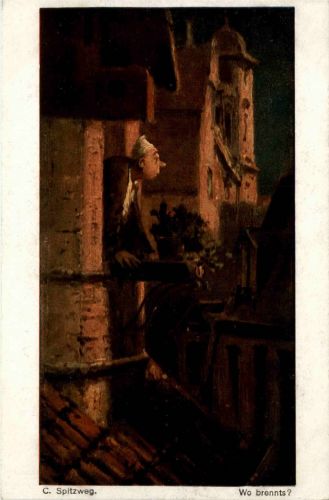 Künstlerkarte C. Spitzweg