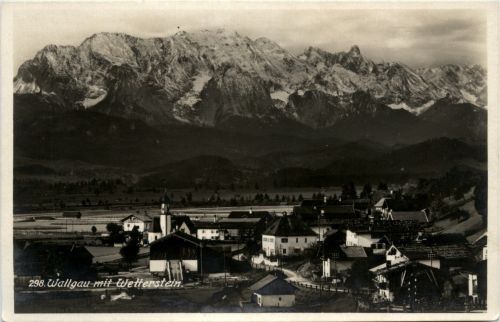 Wallgau mit Wetterstein