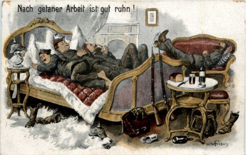 Nach detaner Arbeit ist gut ruhn