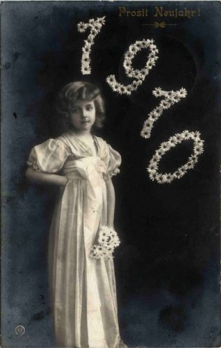 Neujahr - Jahreszahl 1910