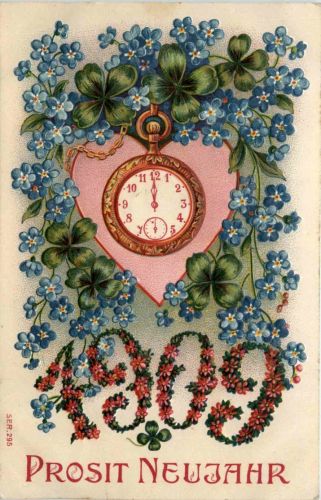 Neujahr - Jahreszahl 1909