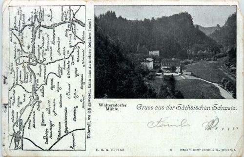 Gruss aus der Sächsischen Schweiz - Waltersdorfer Mühle