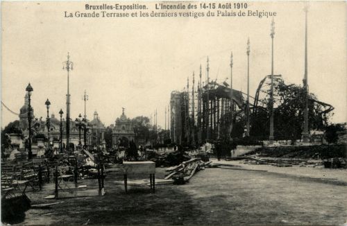 Bruxelles Exposition - L Incendie des 1910