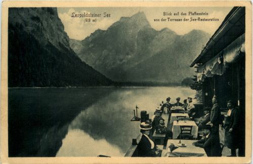 Eisenerz/Steiermark - Leopoldsteiner See - Blick auf den Pfaffenstein