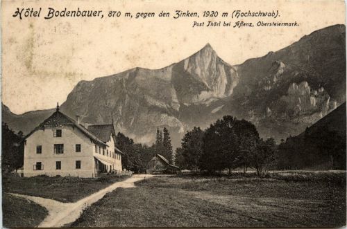 Aflenz/Steiermark -Hotel Bodenbauer gegen den Zinken - Hochschwab