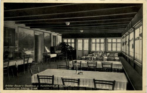 Brüder Bauers Gasthaus u. Kunstmühle in Berddorf bei Hitzendorf - Söding