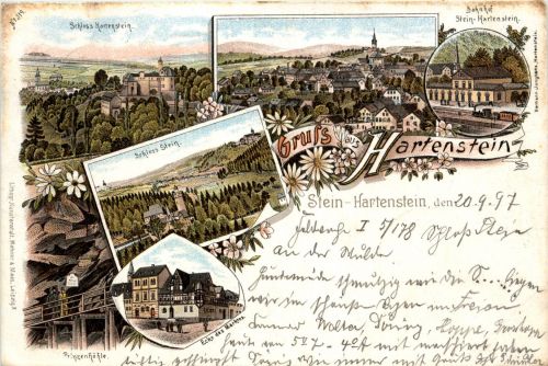 Gruss aus Hartenstein - Litho