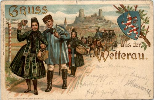Gruss aus der Wetterau - Litho