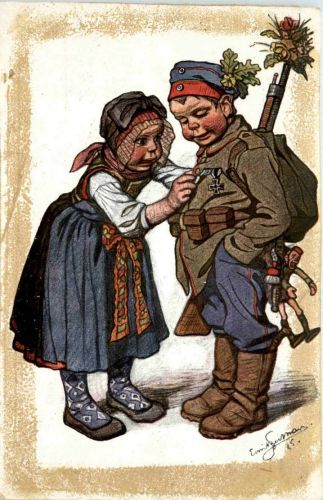 Trachten - Künstlerkarte