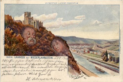 Niederlahnstein - Berge mit Gesichtern