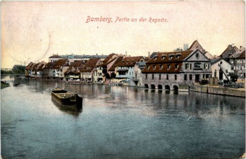 Bamberg - Partie an der Regnitz