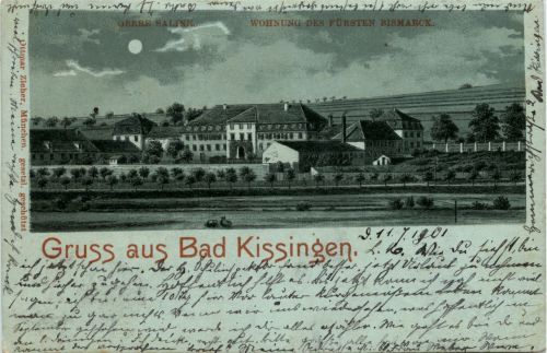 Gruss aus Bad Kissingen - Litho