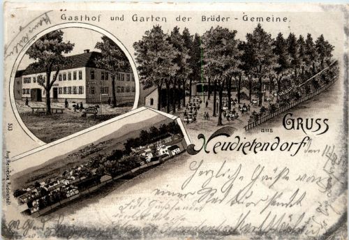 Gruss aus Neudietendorf - Litho