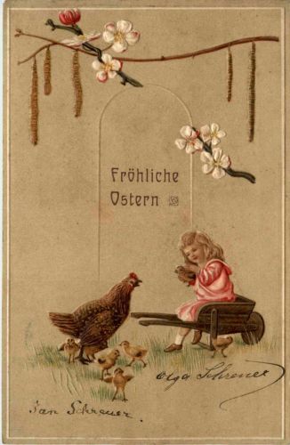 Ostern - Prägekarte
