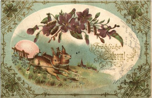 Ostern - Prägekarte - Rabbit