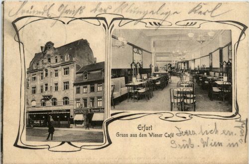 Erfurt - Gruss aus dem Wiener Cafe