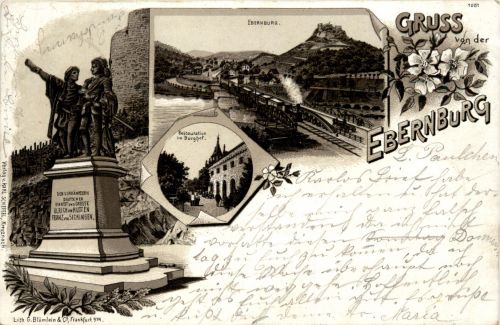 Gruss aus Ebernburg - Litho