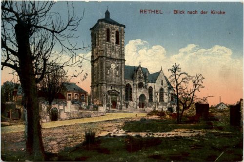 Rethel - Kirche - Feldpost