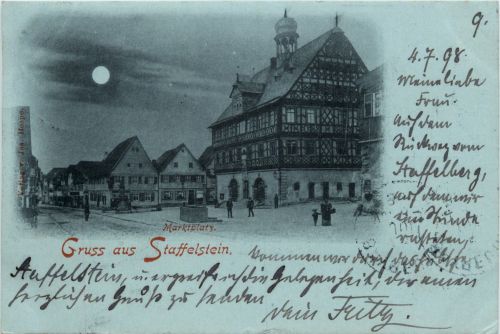 Gruss aus Staffelstein - Marktplatz