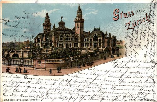 Gruss aus Zürich - Litho
