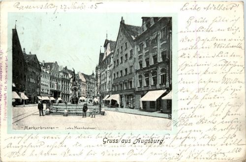 Gruss aus Augsburg - Merkurbrunnen