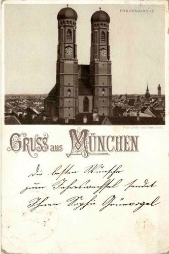 Gruss aus München - Litho