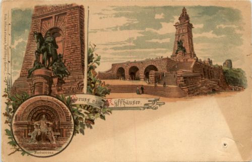 Gruss vom Kyffhäuser - Litho