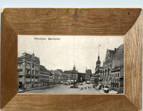 Pforzheim - Marktplatz - mit Aufstellvorrichtung