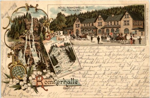 Gruss aus Romkerhalle - Litho