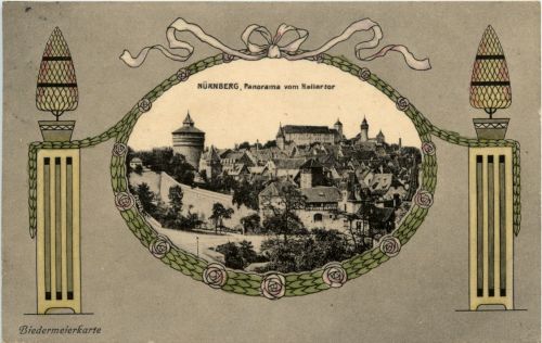Nürnberg - Biedermeierkarte