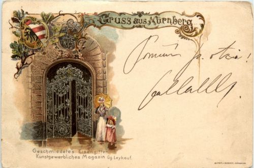 Gruss aus Nürnberg - Litho