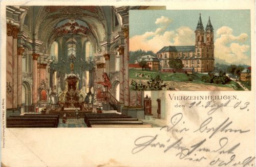 Bad Staffelstein - Vierzehrnheiligen - Litho