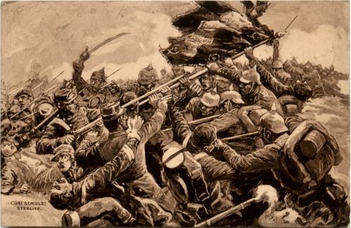 Der grosse Krieg - Künstlerkarte Carl Schulz Steglitz