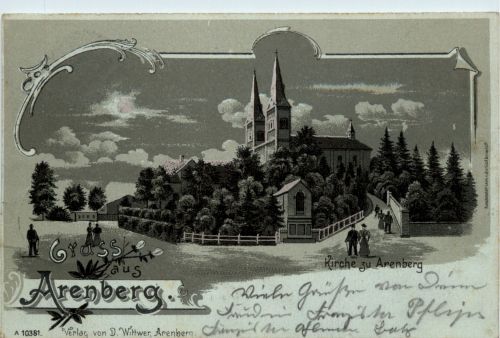 Gruss aus Arenberg - Litho