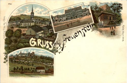 Gruss aus Frauenstein - Litho
