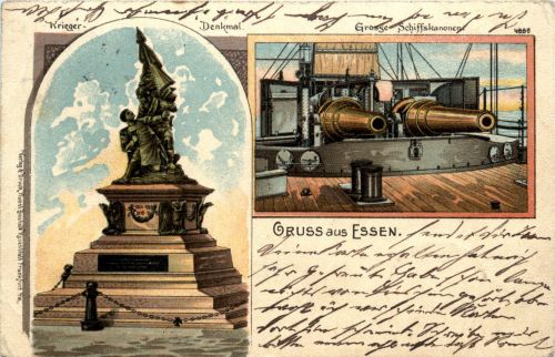 Gruss aus Essen - Litho