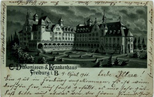 Freiburg Diakonissen & Krankenhaus - Litho