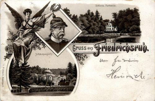Gruss aus Friedrichsruh - Litho