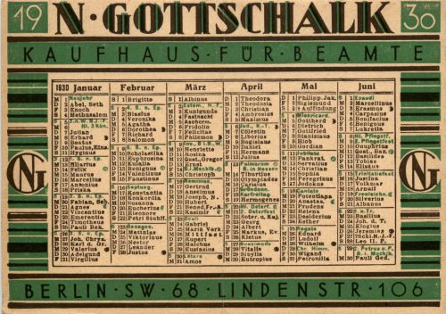 Berlin - Gottschalk - Kaufhaus für Beamte