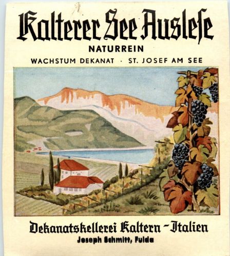 St. Joseph am See - Wein Etikette