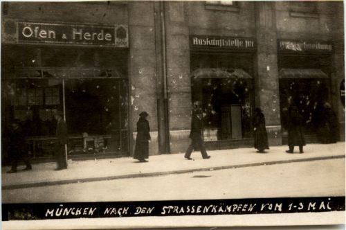 München - Strassenkämpfe 1-3 Mai 1919